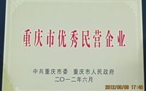 喜讯：重庆尊龙凯时-人生就是搏集团被评为"重庆市优秀民营企业"荣誉称号
