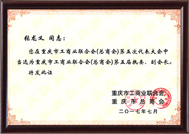 工商联第五届执委、副会长